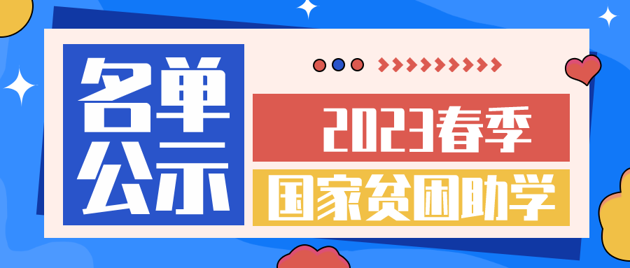湖南智云学校2023年春季国家贫困生助学金总名单公示